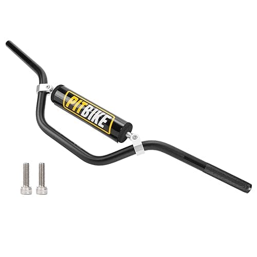 WEIYINGSI Universal 7/8 Inch 22mm Dirt Bike Handlebars, Upgraded Pit Bike Handlebar with Foam Pad for Motocross CRF YZF KXF KLX RMZ DRZ Pit Dirt Bike ATV Quad - Black - Black - WITH Foam Pad