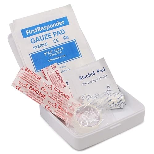 DMI First-Aid Kit, Mini 20-Piece Kit, Small and Compact All-Purpose Use for Minor Cuts and Scrapes, Durable Water-Resistant Case, Convenient and Portable, FSA & HSA Eligible thumbnail 3