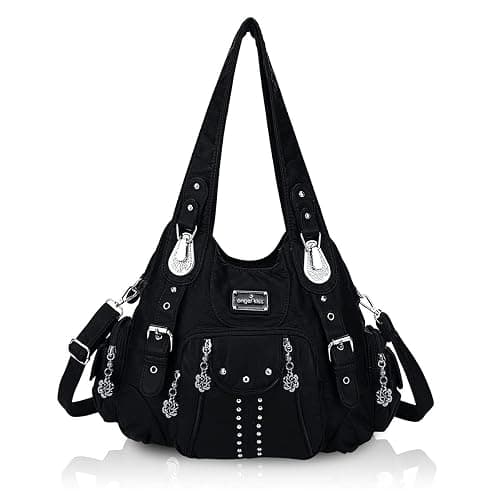 Angel Kiss Purses for Women Soft PU Leather Large Hobo Bags for Women Shoulder Bag - Image 1