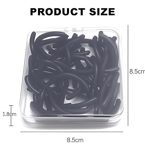 80Pack Fit for elf Eyelash Curler Refills,High Elasticity Silicone Replacement Pad Compatible with e.l.f. Pro Eyelash Curler,Gentle & Safe,Use with Eye Lash Curler. thumbnail 8