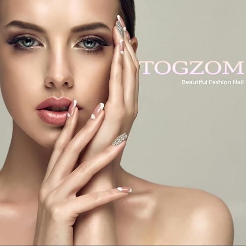 Square Press on Short Glossy Fake Nude Acrylic Nails - Shiny Ombre False Glossy Gel Glue on Squoval Stick on for Women Girls - Decoration 24 Pcs thumbnail 7