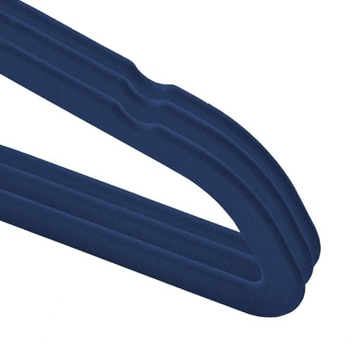 Casafield 50 Velvet Baby Hangers - 11" Size for Infant & Toddler Clothes - Royal Blue thumbnail 4