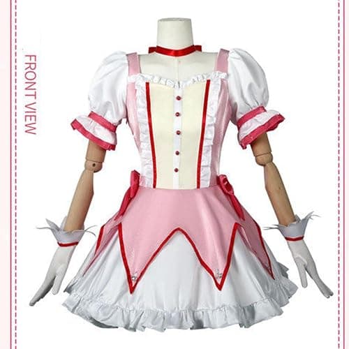 Zhongkaihua Kaname Madoka Cosplay Costume Anime Cosplay Role Play Dress Uniform Suit Full Set Outfit Halloween Carnival Dress up Party thumbnail 4