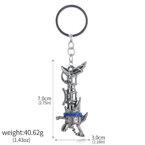 SONGCHANGJEWELRY Cyberpunk Rock Lolita Cool Weapon Keychain - Horror Excitement Anime Movie Merchandise - Shark Rocket Launcher Designs thumbnail 2