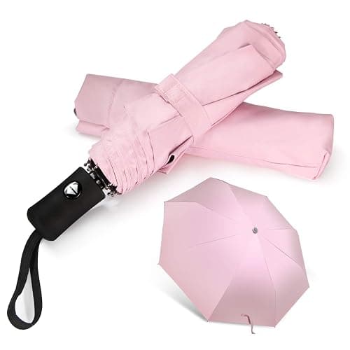 Shinok Travel Umbrella Compact Folding Sun Umbrellas Lighweight Auto Open Close for Women Parasol - Image 1
