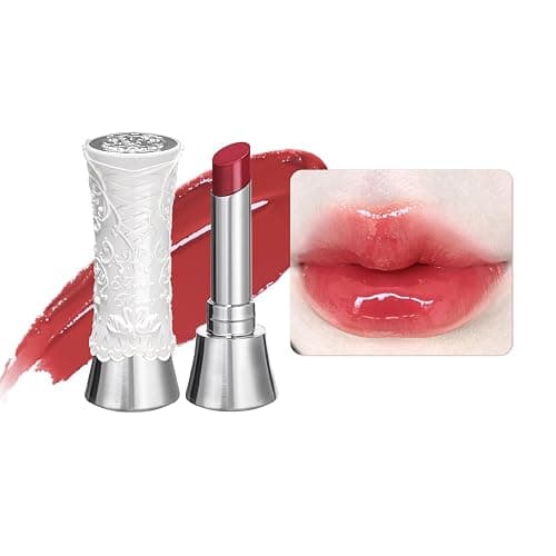 Flower Knows Swan Ballet Shine Lipstick,Hydrating Solid Lip Gloss,Moisturizing Red Tinted Lip Balm-Long Lasting Lip Gloss in Balm for Girls&Women,Vegan & Cruelty-Free(B07 Ballet Dream) - Image 1