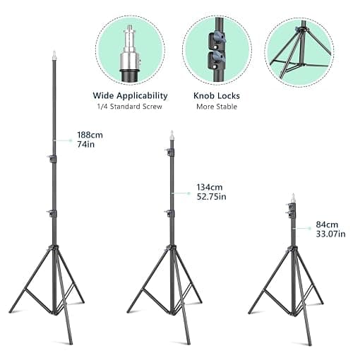 Torjim Softbox Photography Lighting Kit, 2Pcs 27" x 27" Professional Soft Box | 3000K-7500K 85W LED Bulbs with Remote, Photography Continuous Lighting Kit for Studio Lights, Portrait, Video Recording thumbnail 4