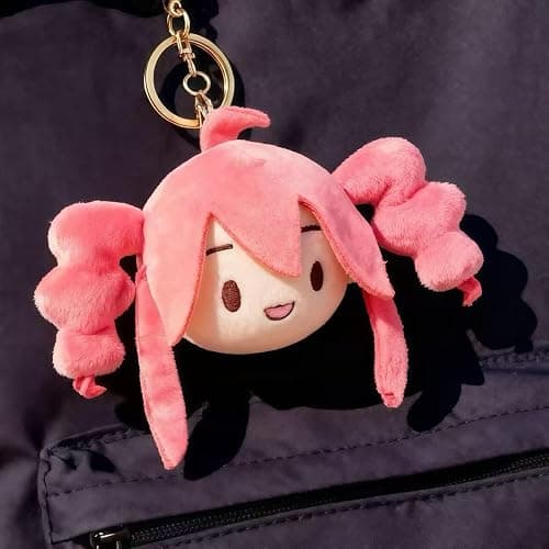 RUGNAIL - Virtual Character Music Plush Doll, Kasane Teto Plush Toy, Adorable Teto Character Cushion, Home Décor, Gift for Fans (Plush Keychain) thumbnail 3