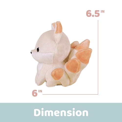 Bellzi Mystical Fox – 6.5" Cute Stuffed Animal Plush Toy – Soft & Adorable Mystical Fox Plushie Gift – Perfect Present for All Ages – Mini Huli thumbnail 3