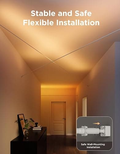 Govee Strip Light with Skyline Kit, 13.1ft Smart LED Strip Lights Work with Alexa, Google Assistant and Matter, RGBWWIC Color Changing Light Strip, LED Lights for Bedroom, Party, Home Decor thumbnail 6
