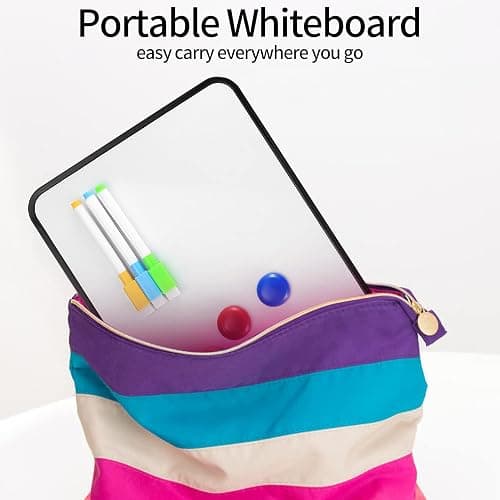 Dry Erase Whiteboards, A4 Size Small Double Sided White Boards, with Dry Erase Pens, Eraser, Magnets for School Home Office Classroom Students Drawing Writing - 30x21 cm thumbnail 6