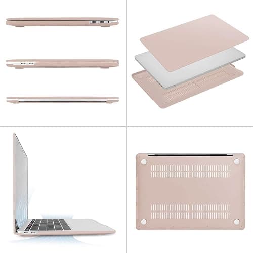 MOSISO Compatible with MacBook Pro 13 inch Case M2 2025, 2024, 2023, 2022-2016 A2338 M1 A2251 A2289 A2159 A1989 A1708 A1706, Plastic Hard Shell&Keyboard Cover&Screen Film&Storage Bag, Camel thumbnail 5