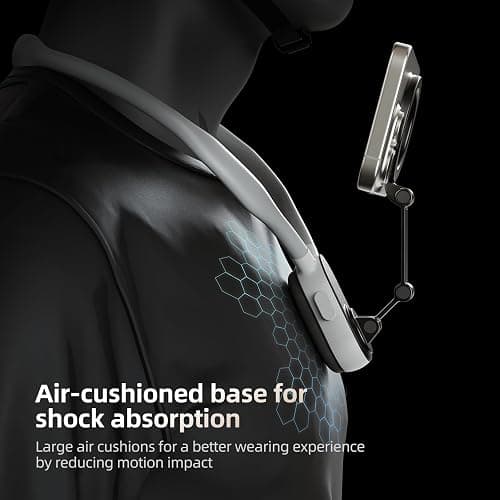 TELESIN Magnetic Neck Mount for Phones, Neck Cell Phone Holder POV/Vlog Selfie Mount Hand Free Phone Neck Holder Chest Stand Strap Video Recording for iPhone 17 16 15 14 13 12 Seires Android Phones thumbnail 7