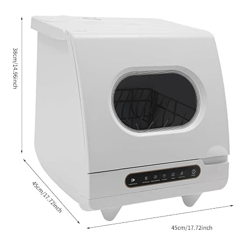 Portable Countertop Dishwasher, Mini Dishwasher, Full Panel Control Dish Washing Machine Portable Compact Dish Washing 5 Wash Programs of 2-6 Sets Dishes with 360° Spray Arms for Small-Sized Houses thumbnail 3