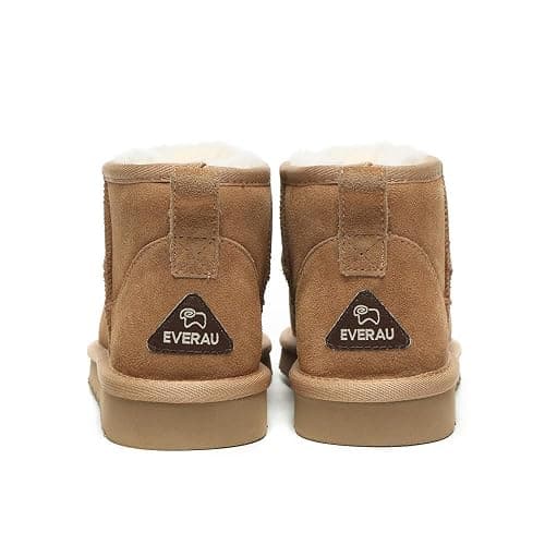 EVERAU Women Finch Ultra Mini Classic Boots Womens Warm Ankle Winter Sheepskin Suede Water Resistant Boots thumbnail 6