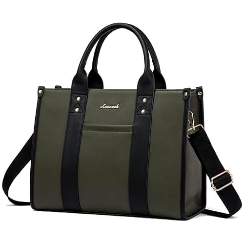 LOVEVOOK Purse for Women Leather Tote Bag Purse and Handbags, Satchel Shoulder Crossbody Top Handle Bags with Zipper - Image 1