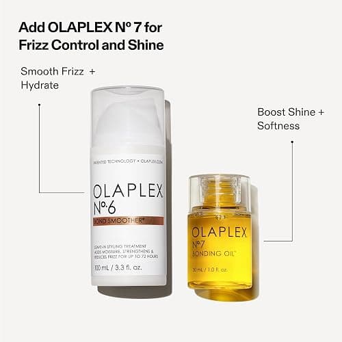 Olaplex Nº. 6 Bond Smoother: Leave-In Styling Treatment | Smooths, Conditions, & Strengthens | Frizz Control for Up to 72 Hours | For Coily, Curly, Straight, and Wavy, 100 mL / 3.3 Fl. Oz. thumbnail 8