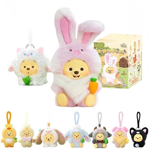 MINISO Disney Winnie The Pooh Farm Animal Series Blind Box Desktop Ornament/Hanging Ornament Winnie The Pooh Easter Gift(Random one) - Image 1