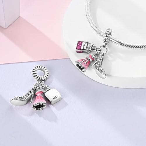NARMO 925 Sterling Silber Charms für Pandora Armbänder Dangle Charms für Frauen Hamsa Hand Evli Augen Charms Silber Armband Charms thumbnail 3