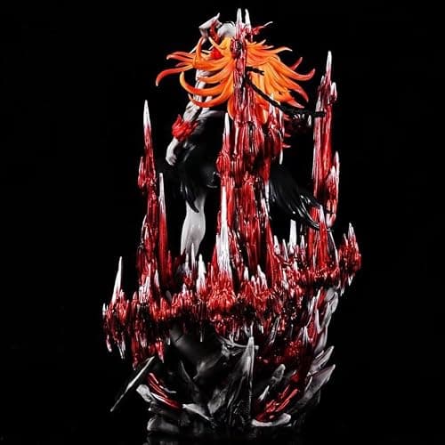YLQANONG Hollow Ichigo Figures Ulquiorra Cifer Anime Figure Statues Horned Ichigo/Black Wing Ulquiorra Anime Action Figurine 12.6IN thumbnail 6