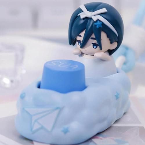 Bahomu Anime Blind Box, Random One Cute Alien Stage Series Mechanical Keycaps Mystery Box Figure, Collectable PVC Toys for Birthday Gifts thumbnail 2