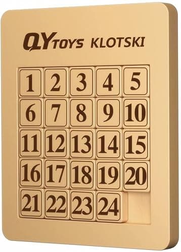 LiangCuber QY Toys 5x5 Klotski Puzzle Magnetic Sliding Number Puzzle ABS Brain Teasers Toy Tangram Jigsaw Intelligence (24-Digit Version) - Image 1