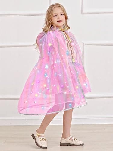 Fuzmo Light Up Princess Dress Up Clothes for Girls 3 4 5 6 Years Old, Toddler Princess Toy for Birthday Gift thumbnail 8