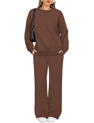 XIEERDUO Sweatsuits Women 2 Piece Outfit Matching Lounge Sets Fall Outfits 2025 Fashion Clothing Crewneck Track Suits thumbnail 2