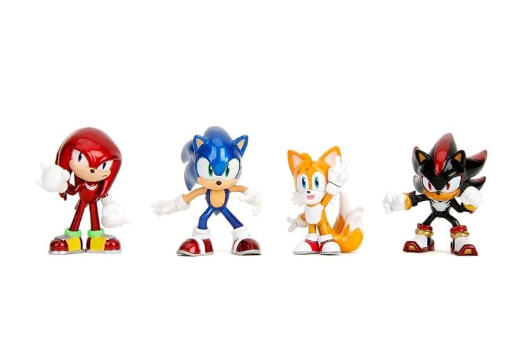 Jada Metalfigs Sonic The Hedgehog 4-Pack, Sonic, Tails, Knuckles, Shadow, 2.5” Die-Cast Figures - Wave 1, Ages 8+ thumbnail 5