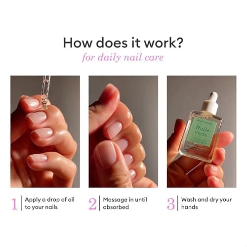 Manucurist Green Oil Nail Care - Nail & Cuticle Oil for Nails - Nourishes and Regenerates Nails and Cuticles - Promotes Growth - Blend of 6 Oils - 99% Bio-Sourced - Nail Care - 0.5 fl oz Bottle thumbnail 3