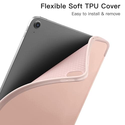 Dirrelo for iPad (A16) 11th Generation Case 11 Inch 2025 New, for iPad 10th Generation Case 10.9 Inch 2022 with Pencil Holder, Soft TPU Protective Trifold Stand Cover, Auto Sleep/Wake, Rose Pink thumbnail 7
