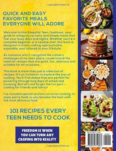 101 Recipes Every Teen Needs To Cook: Quick & Easy Favorite Meals Everyone Will Adore (with Fun Tips & Facts) (Stocking Stuffers For Teens) thumbnail 2