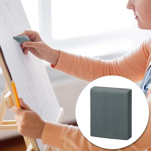 10 Pieces Drawing Art Pencil Erasers, Multi-Shape Painting Grey Kneaded White Foam Erasers with Grip for Art Sketching Drafting Supplies thumbnail 4