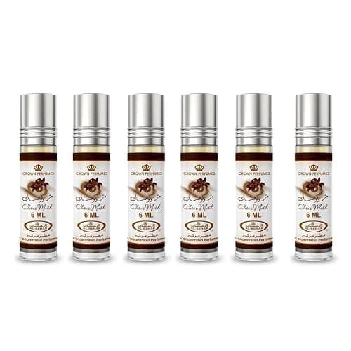 Al-Rehab Choco Musk Concentrated Perfume Rollerball for Unisex, 0.2 Ounce (Pack of 6) - Image 1