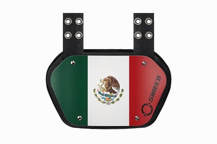 O Shield Flag Football Back Plate, Lower Back Pads for Football Players, Rear Protector - Image 1