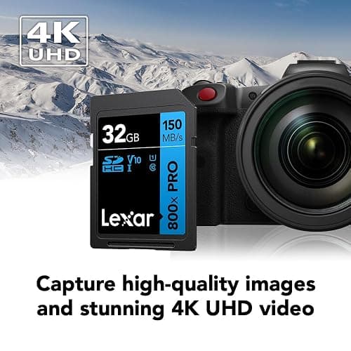 Lexar 32GB (3-Pack) High-Performance 800x PRO SD Card, UHS-I, C10, U1, V10, 4K, Up to 150MB/s Read Memory Card, for Point-and-Shoot & Mid-Range DSLR Cameras, HD Camcorders (LSD0800P032G-B3NNU) thumbnail 3