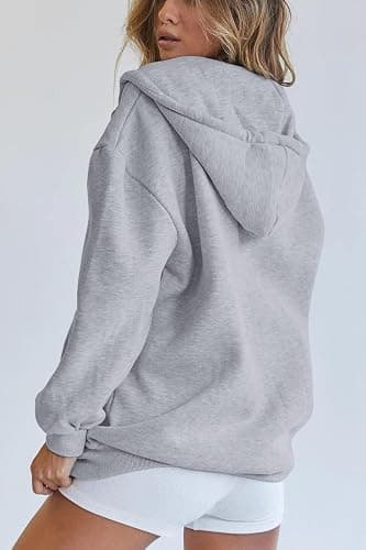 PRETTYGARDEN Women's 2025 Zip Up Y2K Hoodies Casual Long Sleeve Sweatshirts Fall Spring Track Jackets with Pockets thumbnail 3