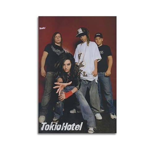 CHAUE Tokio Hotel Band Poster for Bedroom Aesthetic Canvas Art Wall Decor 12x18inch(30x45cm) - Image 1