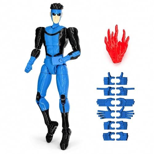 Glory Keep Assembly Completed Titan13 Action Figure 3D Printed Toys Multi-Jointed Movable, Legend13 Lucky 13 Action Figures, Multi-Articular Dummy 13 Action Figures,Desktop Decorations - Image 1