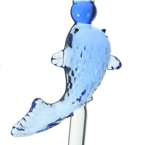 Amosfun Wine Glasses with a Carp Goblet Cocktail Juice Glass for Wedding Anniversary Christmas Party Favors - Sky-blue - 25x8cm thumbnail 6