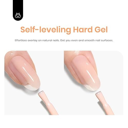 Beetles Builder Gel for Nails - 12 Color Kit, Clear, Nude, Pink, Brown - Strengthens Thin & Damaged Nails thumbnail 4