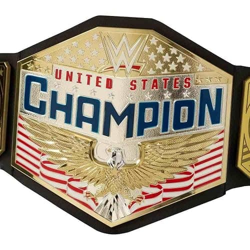 Mattel WWE United States US Championship Role Play Kids Title Belt, Authentic Styling with Adjustable Belt Ages 6 Years Old & Up, Youth, Black thumbnail 4
