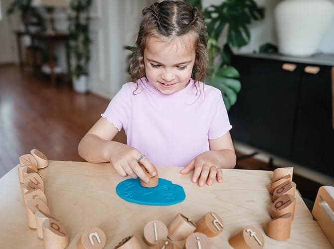 Alphabet Playdough Stamps for Kids - Lowercase Letter Stamp Set - ABC Toddler Clay Dough Stampers thumbnail 7