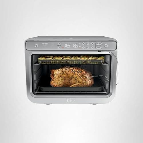 Ninja Prestige Smart XL with Pro Cook System 10-in-1 Air Fry Digital Countertop Convection Toaster Oven with Air Fry, Air Roast, Broil & Bake, Pro Cook Thermometer, 1800 Watts, Stainless Steel, DT551 thumbnail 12