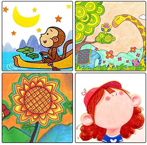 Shuttle Art 24 Colors Gel Crayons for Toddlers, Non-Toxic Crayons Set for Kids Children Coloring, Crayon-Pastel-Watercolor Effect, Ideal for Paper thumbnail 8