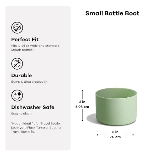 Hydro Flask Bottle Boot – Bottom Protector Sleeve – Silicone Water Bottle Accessory Small Sandpiper thumbnail 2