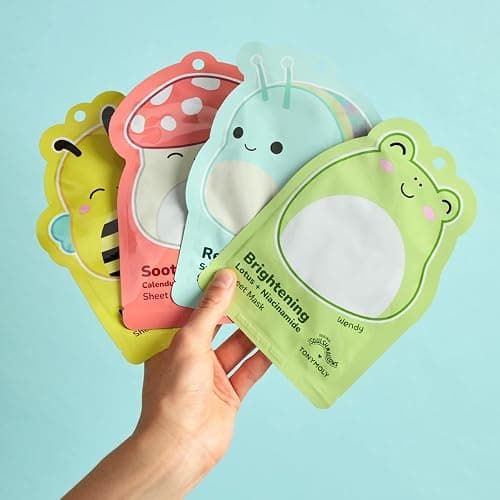 TONYMOLY x Squishmallows Sheet Mask Set – 4-Pack Facial Skincare Variety for Hydrating, Soothing, Repairing, Nourishing, Moisturizing & Glowing Skin thumbnail 2
