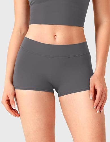 YEOREO Women's Low Rise Biker Shorts 2.5" No Front Seam Zahida Workout Volleyball Gym Yoga Booty Shorts thumbnail 3