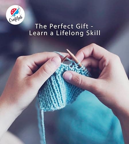 CraftLab Knitting Kit for Beginners, Kids Adults Seniors Includes All Knitting Supplies: Wool Yarn, Knitting Needles, Yarn Needle and Instructions – Fantastic DIY Gift Learn to Knit Arts & Crafts Kit thumbnail 7
