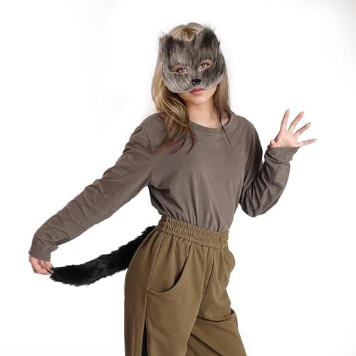 Yookat Faux Fox Tail - Artificial Fur Cosplay Tail for Masquerade & Halloween thumbnail 4